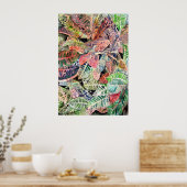 croton_plant_schilderij poster (Keuken)