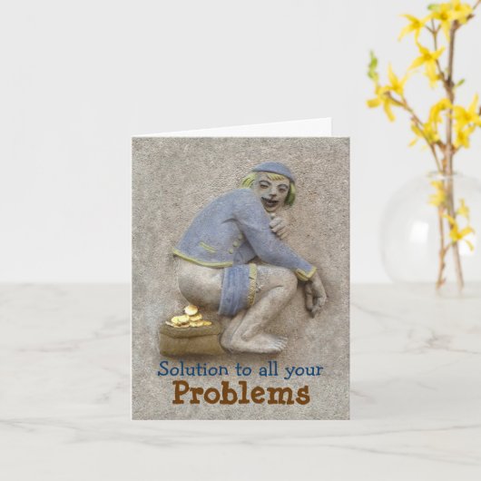 Crotte Dorée ~ Carte / Invitation (Fleur jaune)