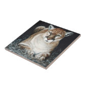 Crouching Cougar Tegeltje (Zijkant)