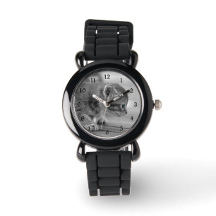 Crouching Kitten Horloge
