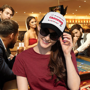 Croupier visor casquette jeu de nuit casino roulet