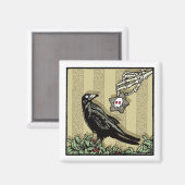 Crow and Cookie - Magnet Pop Gothic Holiday Magneet (Voorkant / Achterkant)