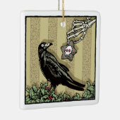 Crow and Cookie - Pop Gothic Holiday Keramisch Ornament (Rechts)