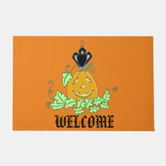 Crow and Pumpkin Deurmat (Voorkant)