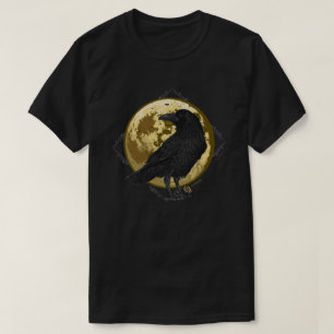 Crow and the Moon design 1 T-shirt