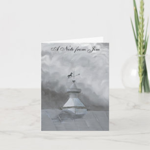 Crow and Weather Vane Notitiekaartje