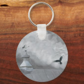 Crow and Weather Vane Sleutelhanger (Voorkant)
