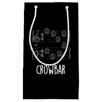 Crow Bar Funny Music Bird Pun Dark BG