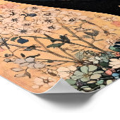 Crow Bird Abstract schilderij Poster (Hoek)