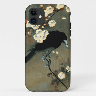 Crow & Blossom van Ohara Koson (1910) iPhone 11 Hoesje