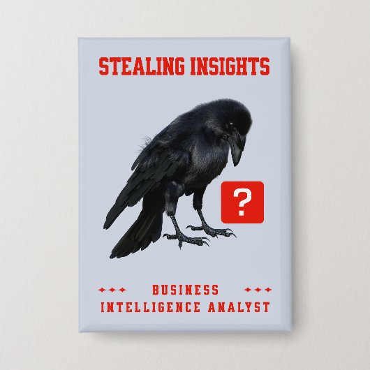 Crow Business Intelligence Analist Button (Voorkant)