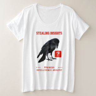 Crow Business Intelligence Analist Grote Maat T-shirt