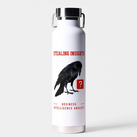 Crow Business Intelligence Analist Waterfles (Voorkant)