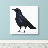 Crow Canvas Afdruk (Insitu (Houten vloer))