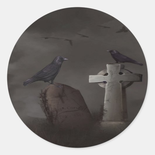 Crow cemetary stickers (Voorkant)