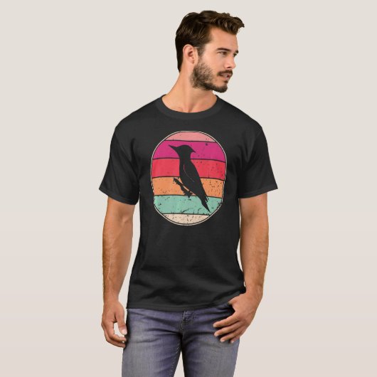 Crow Cool Crow Schattige Vogeldier 70s 80s T-shirt (Voorkant volledig)