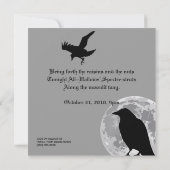 Crow Dance Halloween Party Invitation Kaart (Achterkant)