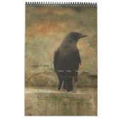 Crow Dans Un Calendrier De Lumière Gothique (Jan 2026)