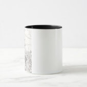 Crow die op een stroomlijn zit | Mok (Midden)