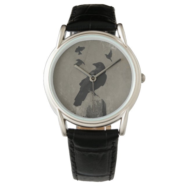 Crow en Friends Horloge (Voorkant)