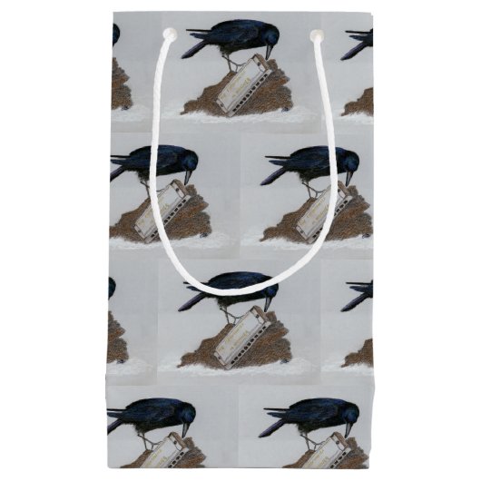 Crow en Harmonica Klein Cadeauzakje (Voorkant)