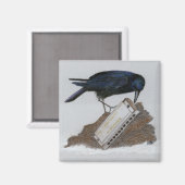 Crow en Harmonica Magneet (Voorkant / Achterkant)