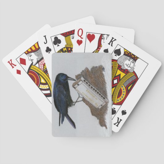 Crow en Harmonica Pokerkaarten (Achterkant)