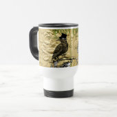 Crow en skelet reisbeker (Voorkant links)