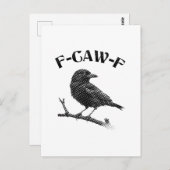 Crow F-CAW-F Briefkaart (Voorkant / Achterkant)