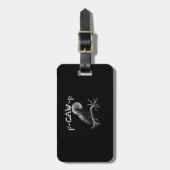 Crow F-Caw-F Funny Bird Retro Classic Bagagelabel (Voorkant verticaal)