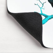 Crow F-Caw-F Funny Bird Retro Design Creative Styl Muismat (Hoek)