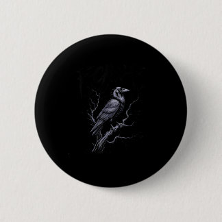 Crow F-Caw-F Funny Bird Saying Humor Meme Ronde Button 5,7 Cm