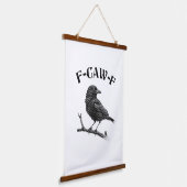 Crow F-CAW-F Halloween Hangend Wandkleed (Gebogen)