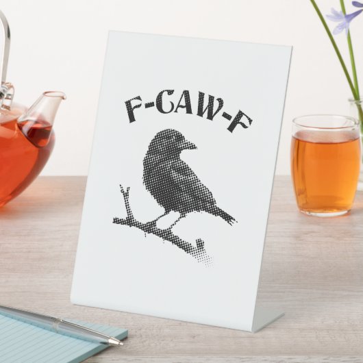 Crow F-CAW-F Halloween Reclamebord Met Voetstuk (Insitu)