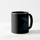 Crow F-Caw-F Retro Crow Lover Funny Mok (Voorkant rechts)