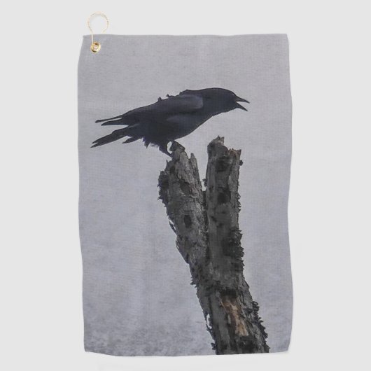 Crow Golfhanddoek (Voorkant)