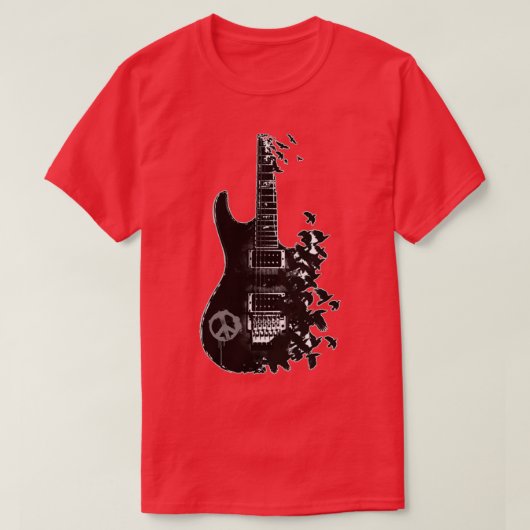 Crow Guitar T-shirt (Design voorkant)
