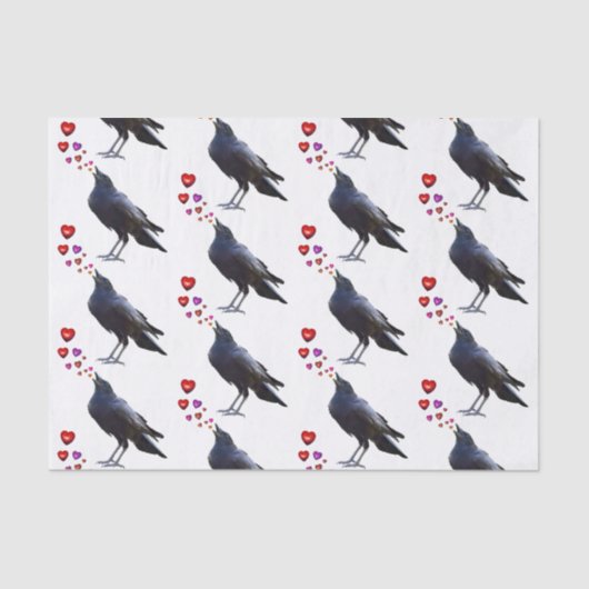 Crow Hearts Tissue Paper Tissuepapier (Voorkant)
