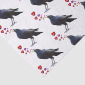 Crow Hearts Tissue Paper Tissuepapier (Detail)