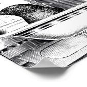 Crow in  Bath Tub Poster (Hoek)