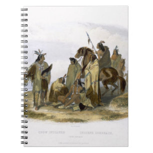 Crow Indians, bord 13 van deel 1 van 'Travels i Notitieboek