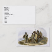 Crow Indians, bord 13 van deel 1 van 'Travels i Visitekaartje (Voorkant / Achterkant)