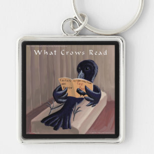 Crow leest the Raven Funny Sleutelhanger
