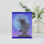Crow Moon Briefkaart (Staand voorkant)