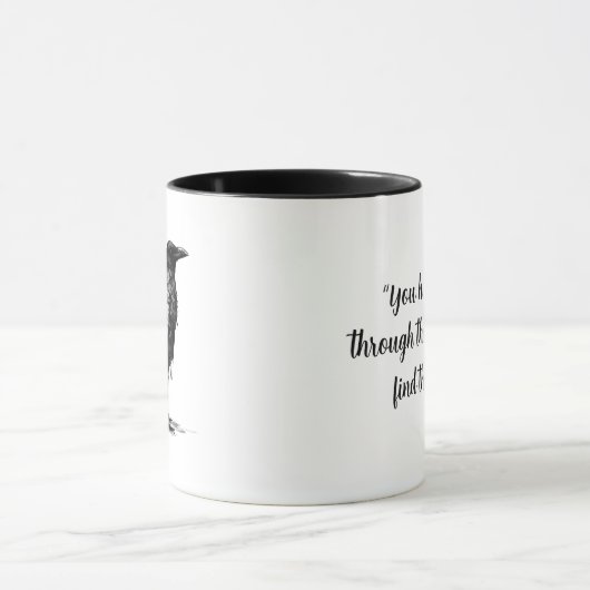 Crow Mug à café à deux tons (Centre)
