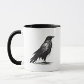 Crow Mug à café à deux tons (Gauche)