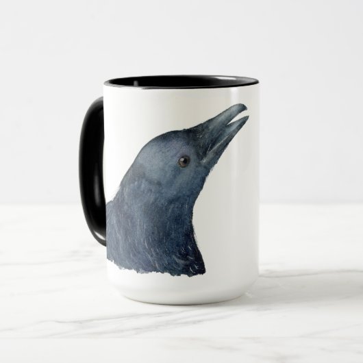 Crow Mug with Personalization Mok (Voorkant links)
