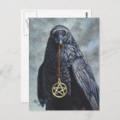 Crow Pentacle Briefkaart (Voorkant / Achterkant)