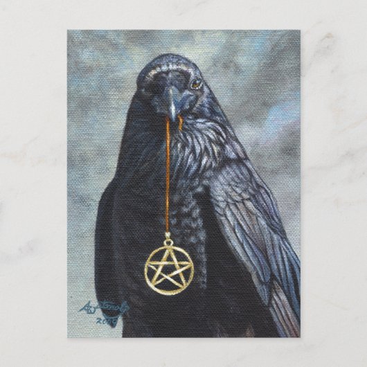 Crow Pentacle Briefkaart (Voorkant)