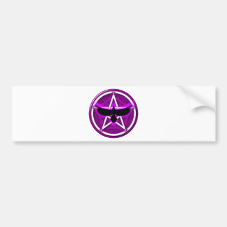 Crow Pentacle - Paars Bumpersticker
